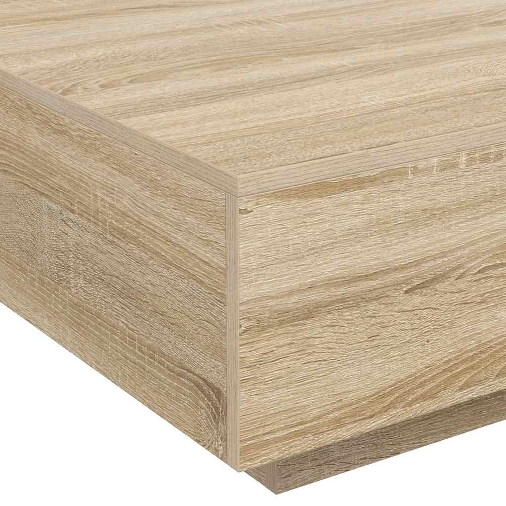 Stolić za kavu boja hrasta sonome 80x80x31cm konstruirano drvo