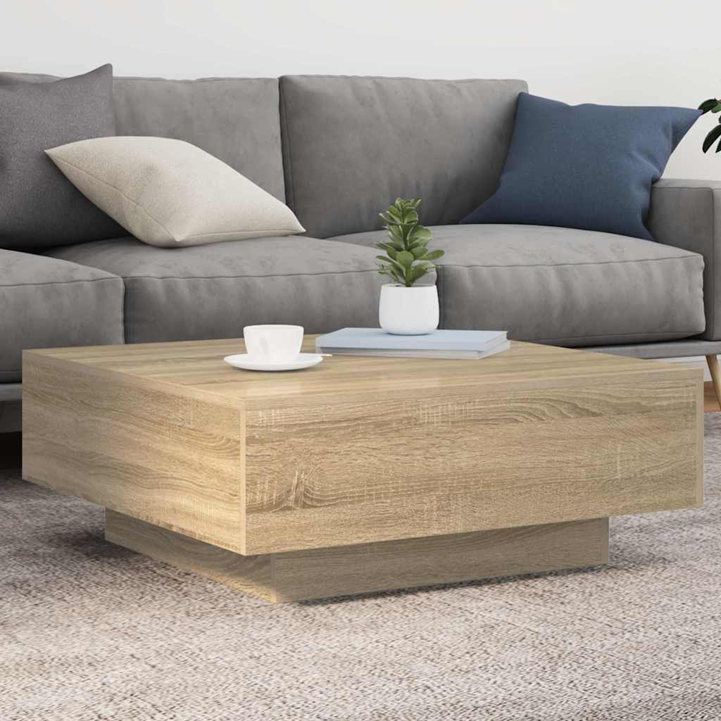 Stolić za kavu boja hrasta sonome 80x80x31cm konstruirano drvo