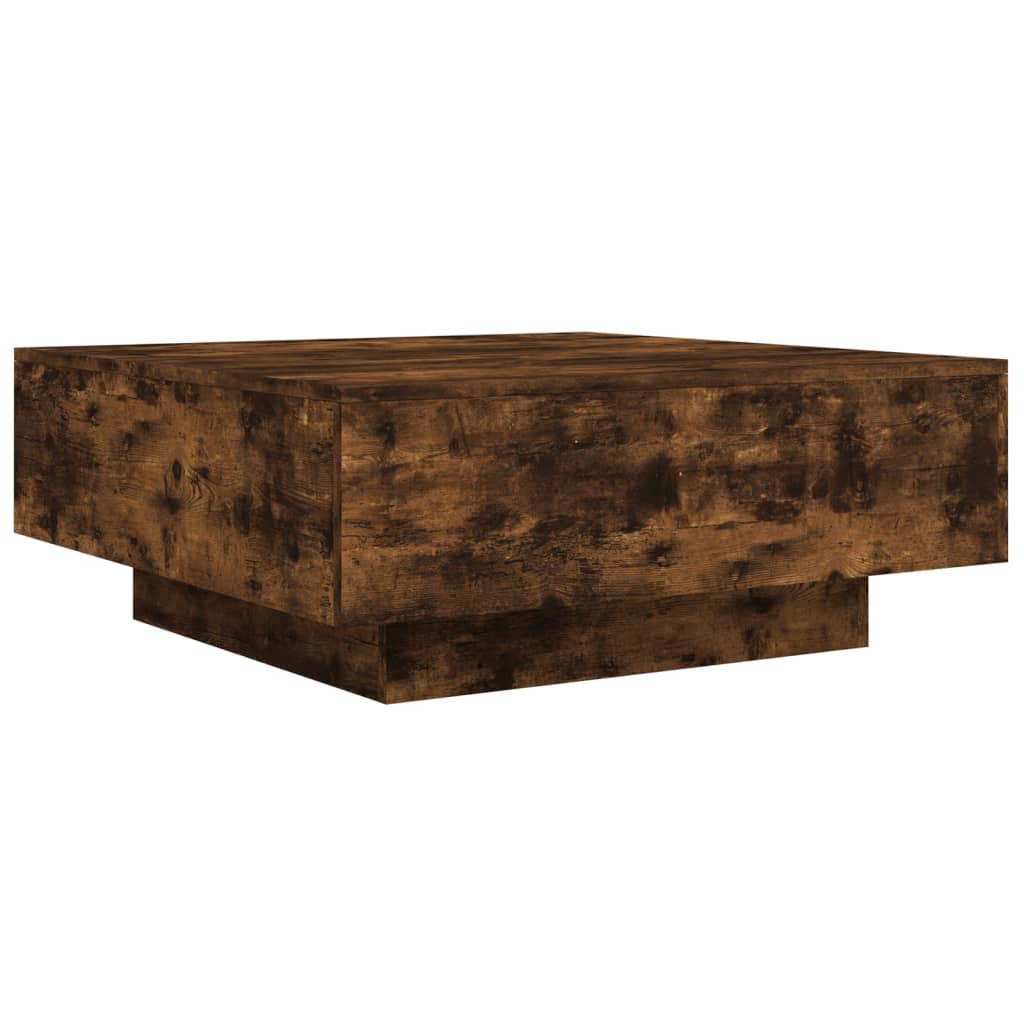 Stolić za kavu boja hrasta 80x80x31 cm od konstruiranog drva