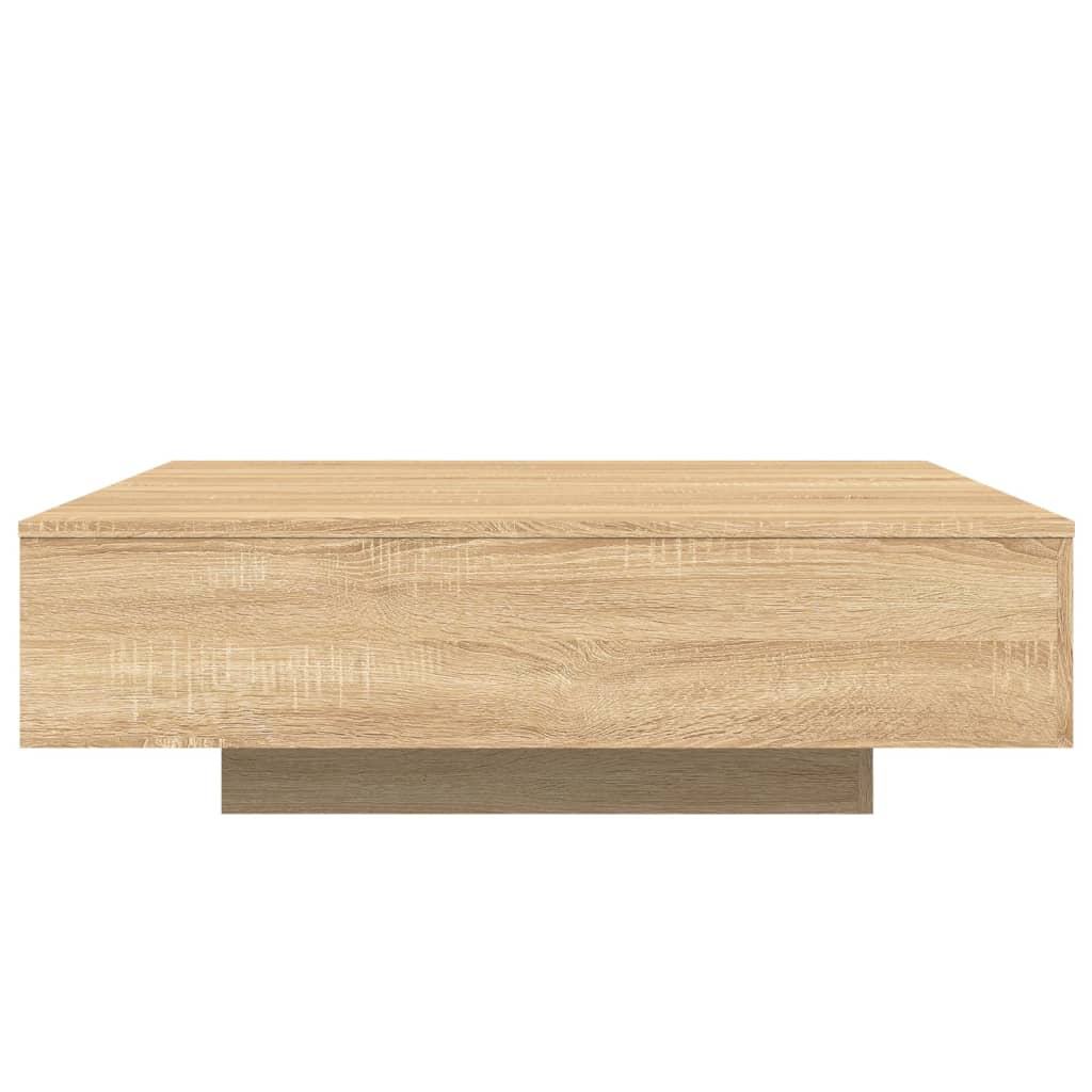 Stolić za kavu boja hrasta 100x100x31 cm konstruirano drvo