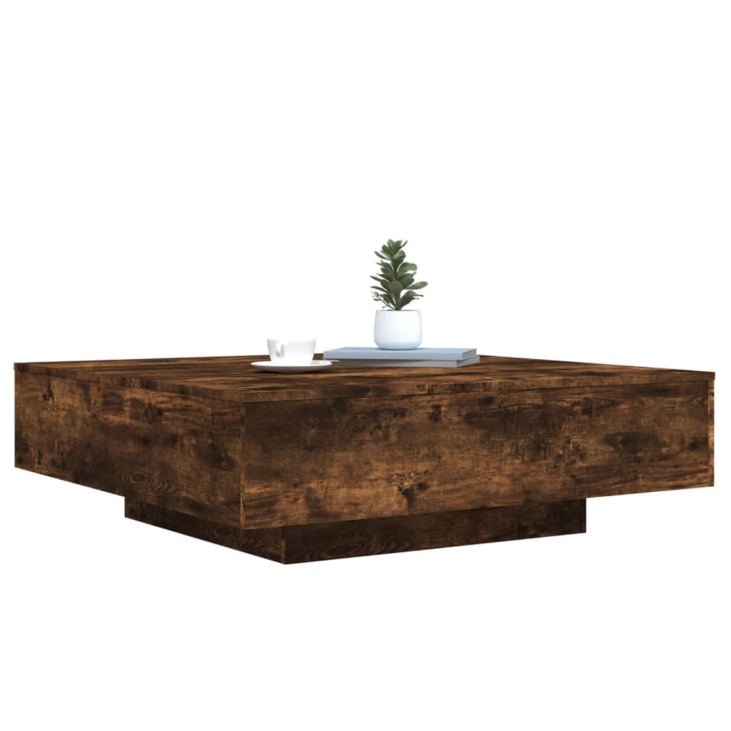 Stolić za kavu boja hrasta 100x100x31 cm konstruirano drvo
