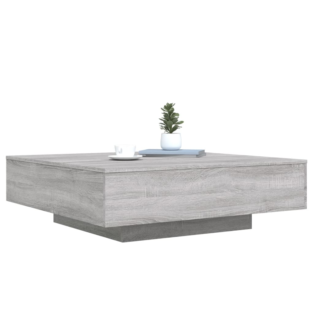 Stolić za kavu boja hrasta 100x100x31 cm konstruirano drvo