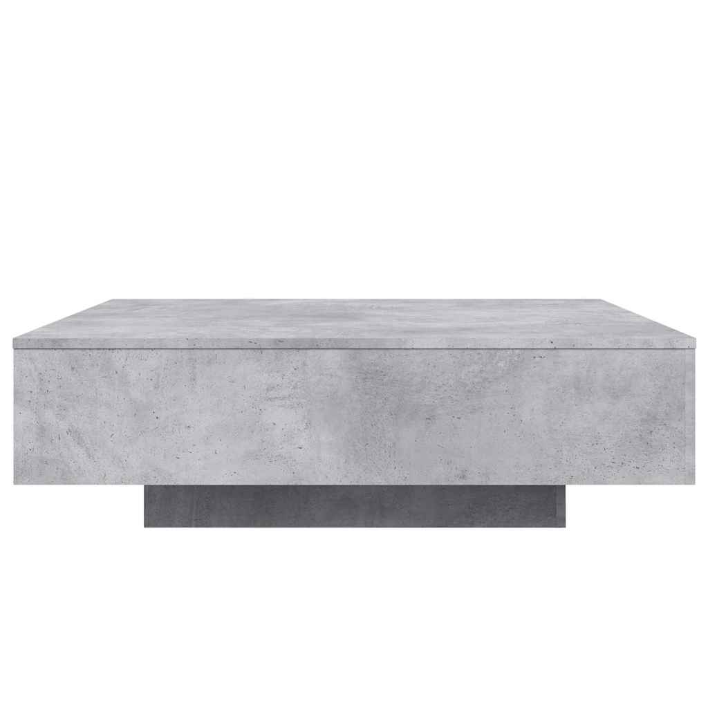 Stolić za kavu s LED svjetlima sivi boja betona 100x100x31 cm