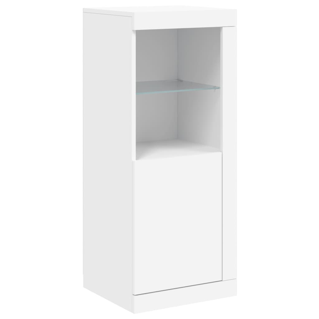 Komoda s LED svjetlima bijela 41x37x100 cm