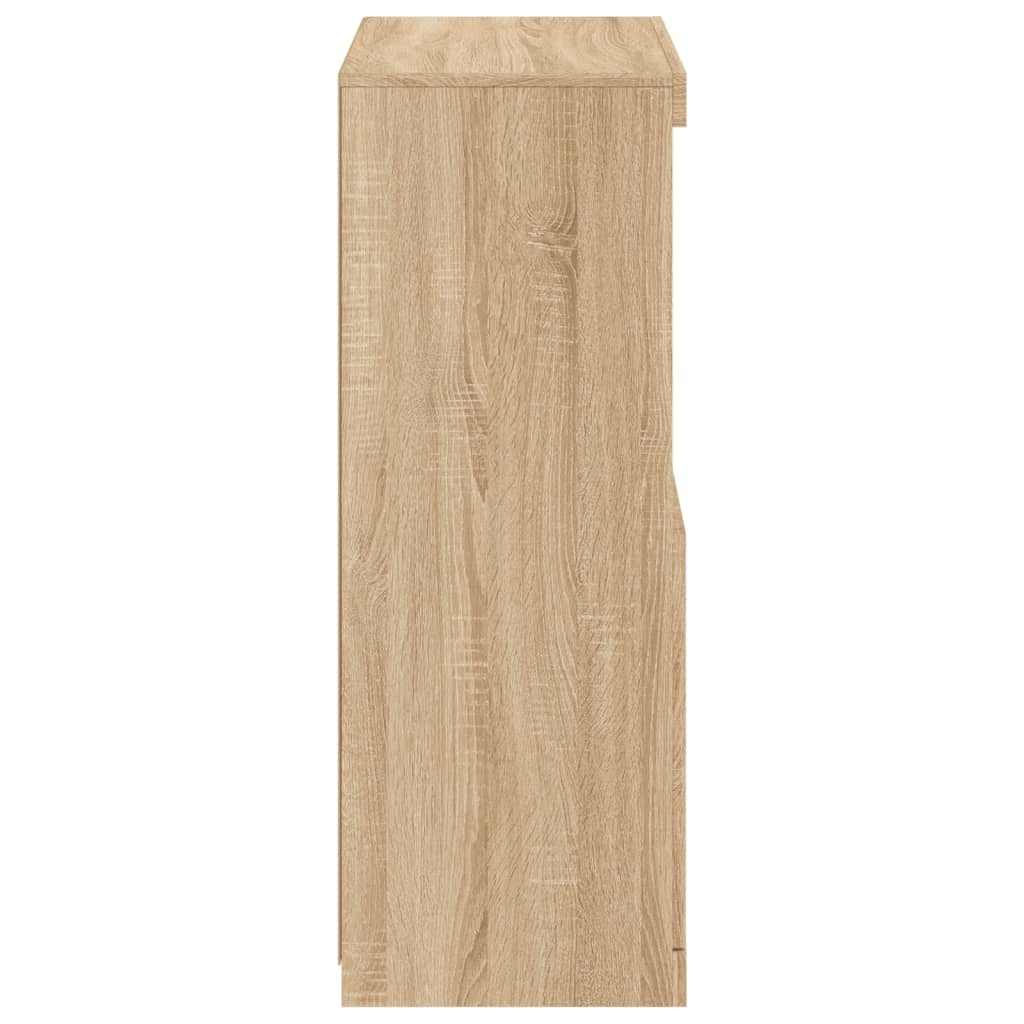 Komoda s LED svjetlima boja hrasta sonome 60,5x37x100 cm