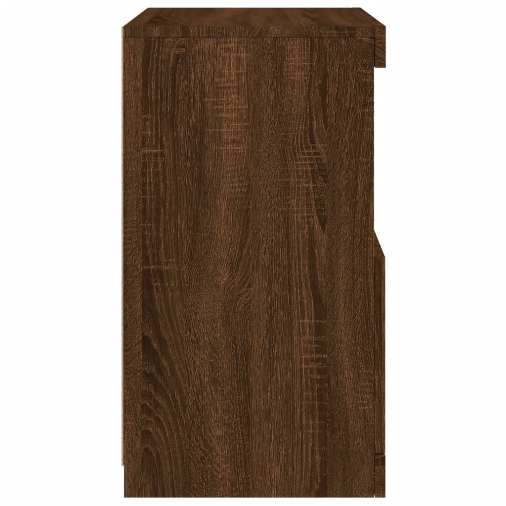 Komoda s LED svjetlima boja hrasta 41x37x67 cm
