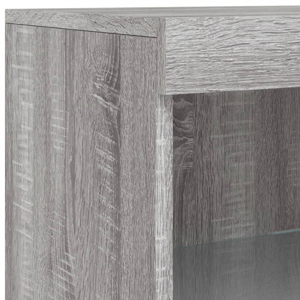 Komoda s LED svjetlima boja sivog hrasta 41x37x100 cm