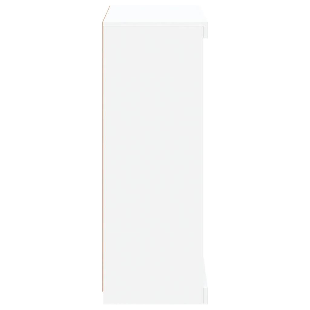 Komoda s LED svjetlima bijela 60,5x37x100 cm