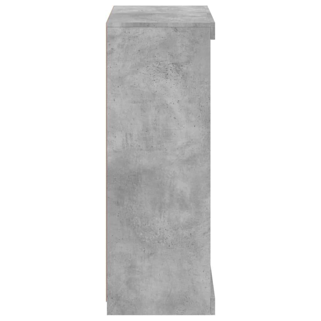 Komoda s LED svjetlima siva boja betona 60,5x37x100 cm
