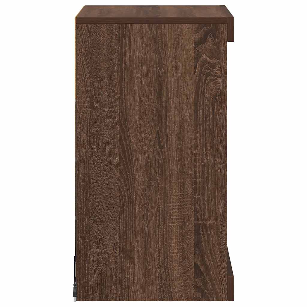 Komoda s LED svjetlima boja hrasta 41x37x67 cm