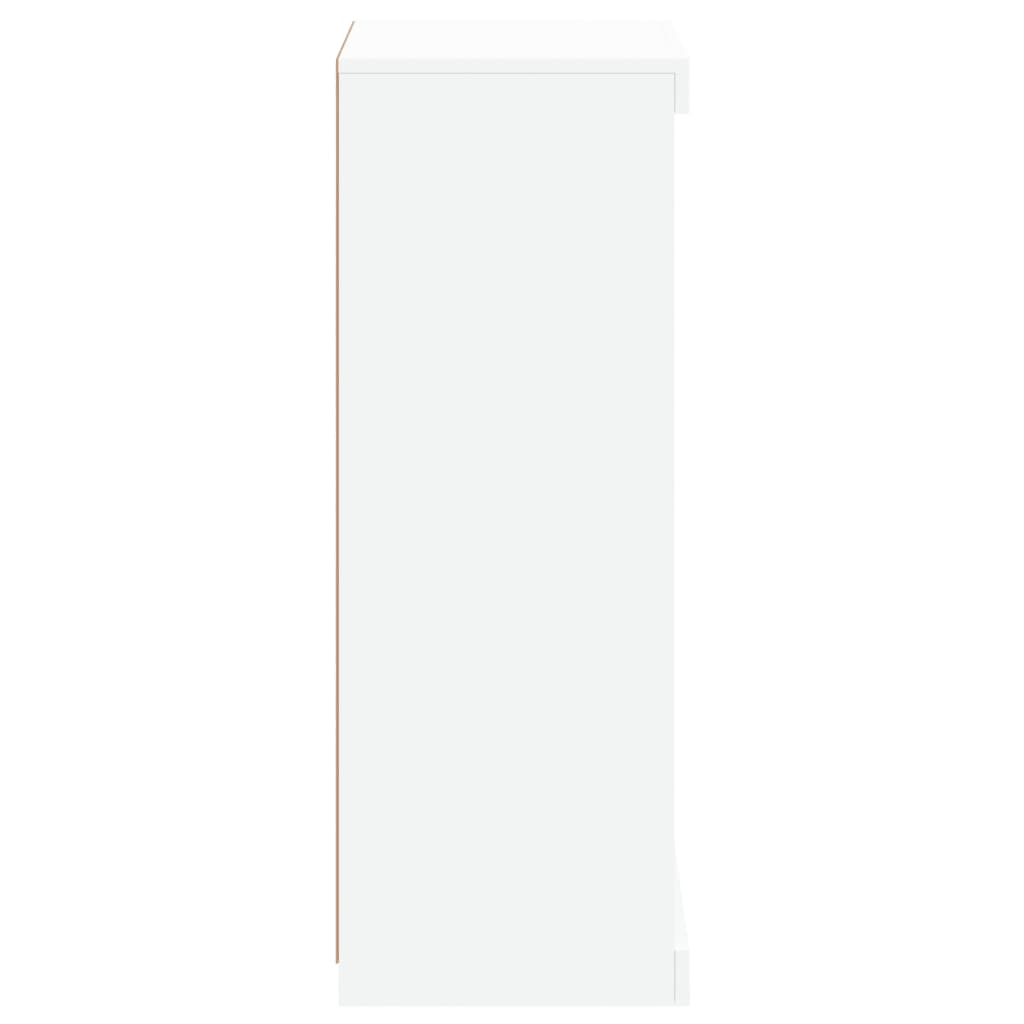 Komoda s LED svjetlima bijela 41x37x100 cm