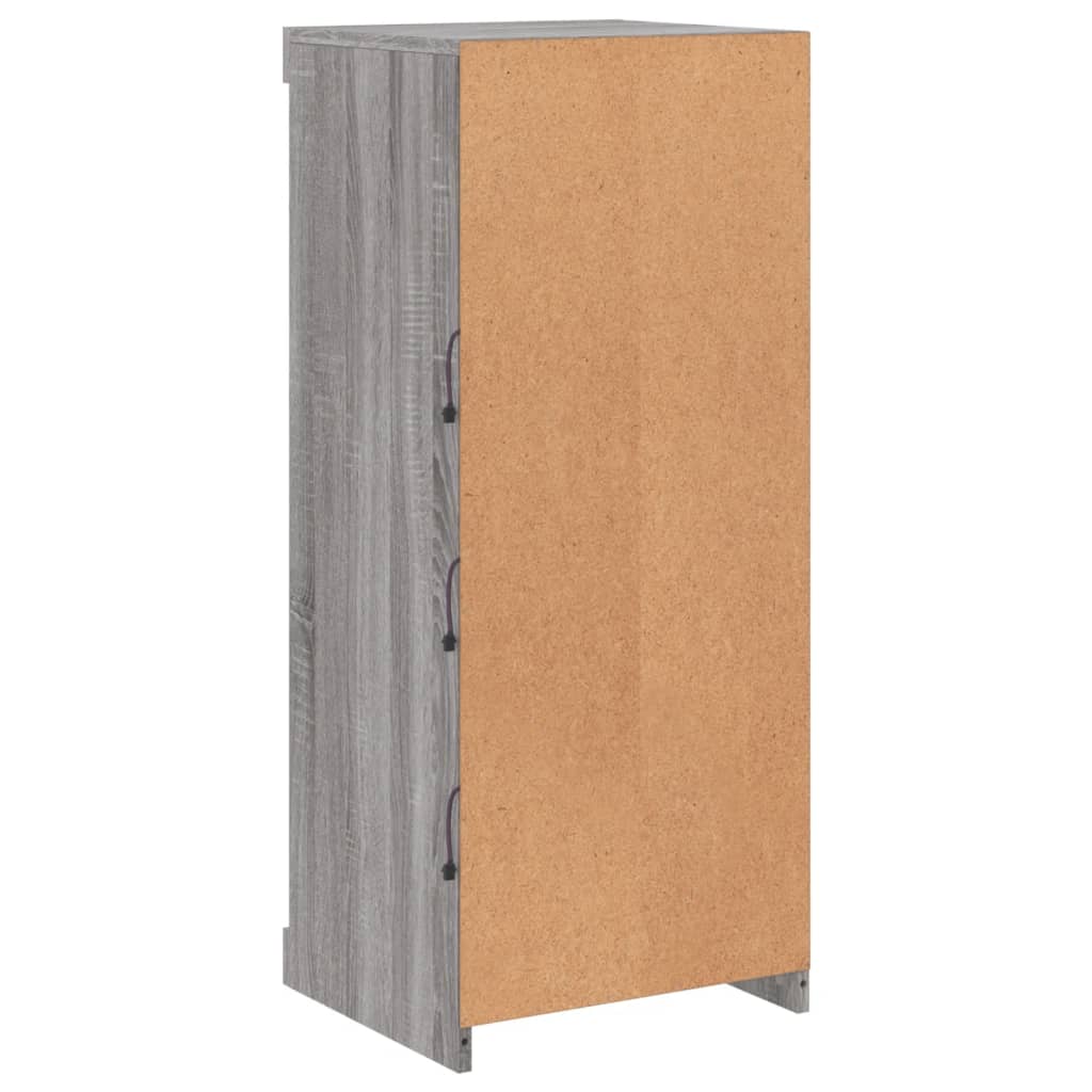 Komoda s LED svjetlima boja sivog hrasta 41x37x100 cm