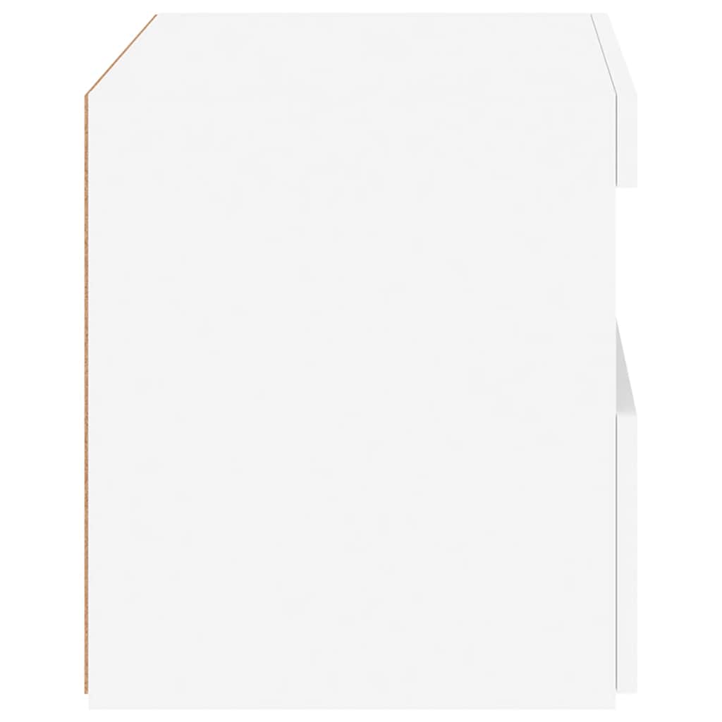 Noćni ormarići s LED svjetlima 2 kom bijeli 50 x 40 x 45 cm