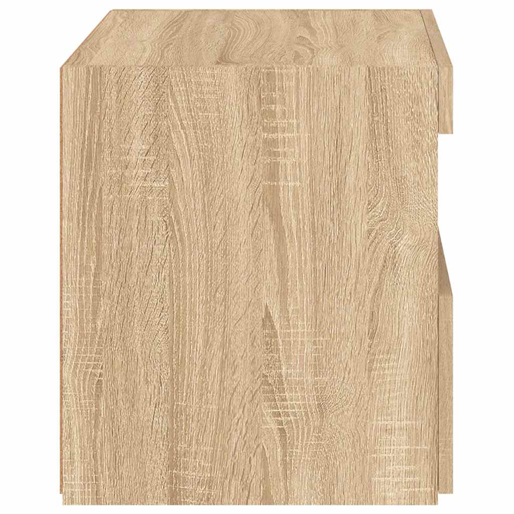 Noćni ormarić s LED svjetlima boja hrasta sonome 50x40x45 cm