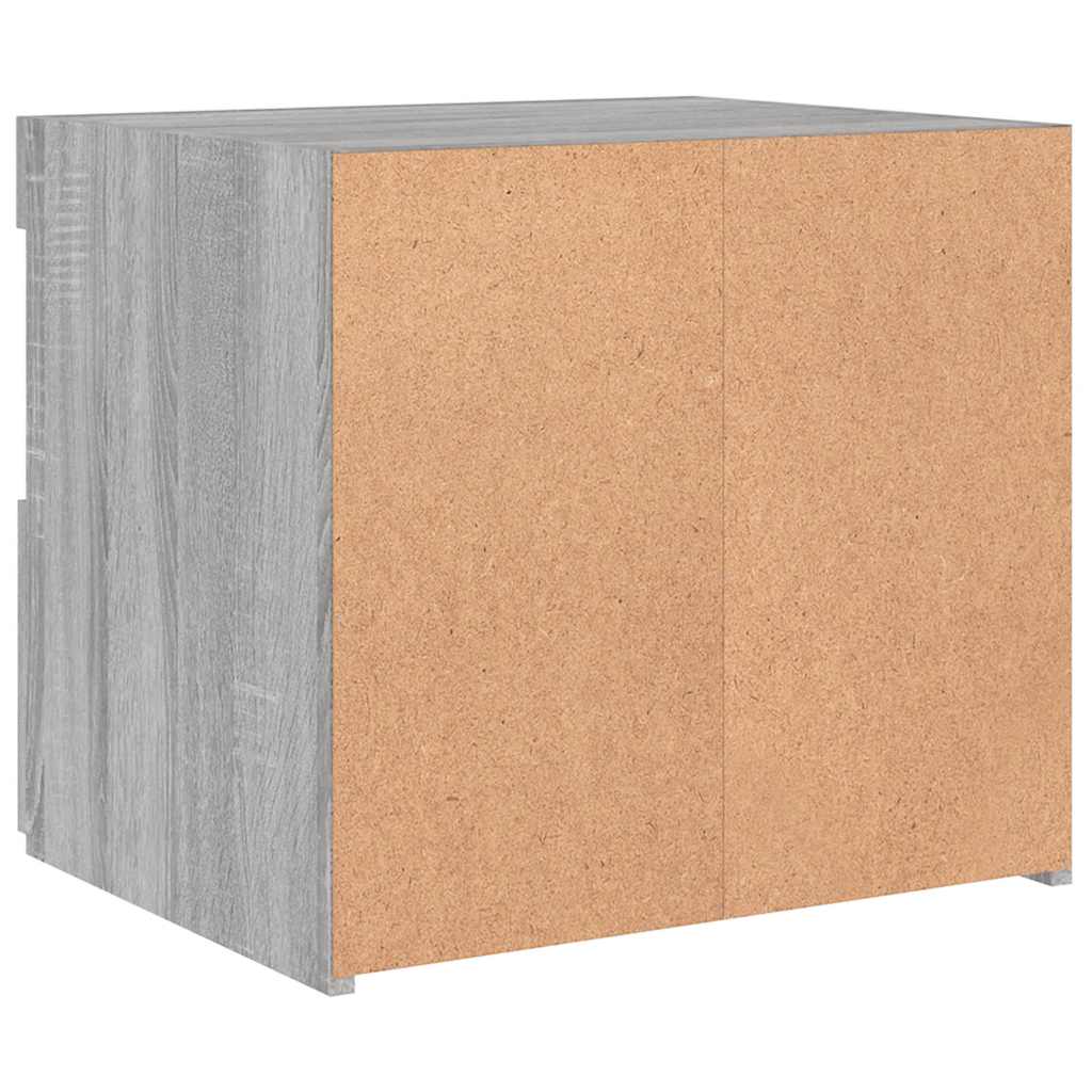 Noćni ormarići s LED svjetlima 2 kom boja hrasta 50x40x45 cm