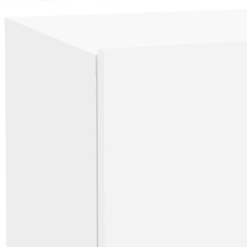 Noćni ormarić s LED svjetlima bijeli 70 x 36 x 40,5 cm