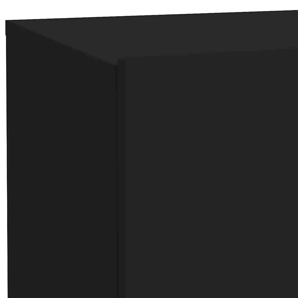 Noćni ormarić s LED svjetlima crni 70 x 36 x 40,5 cm