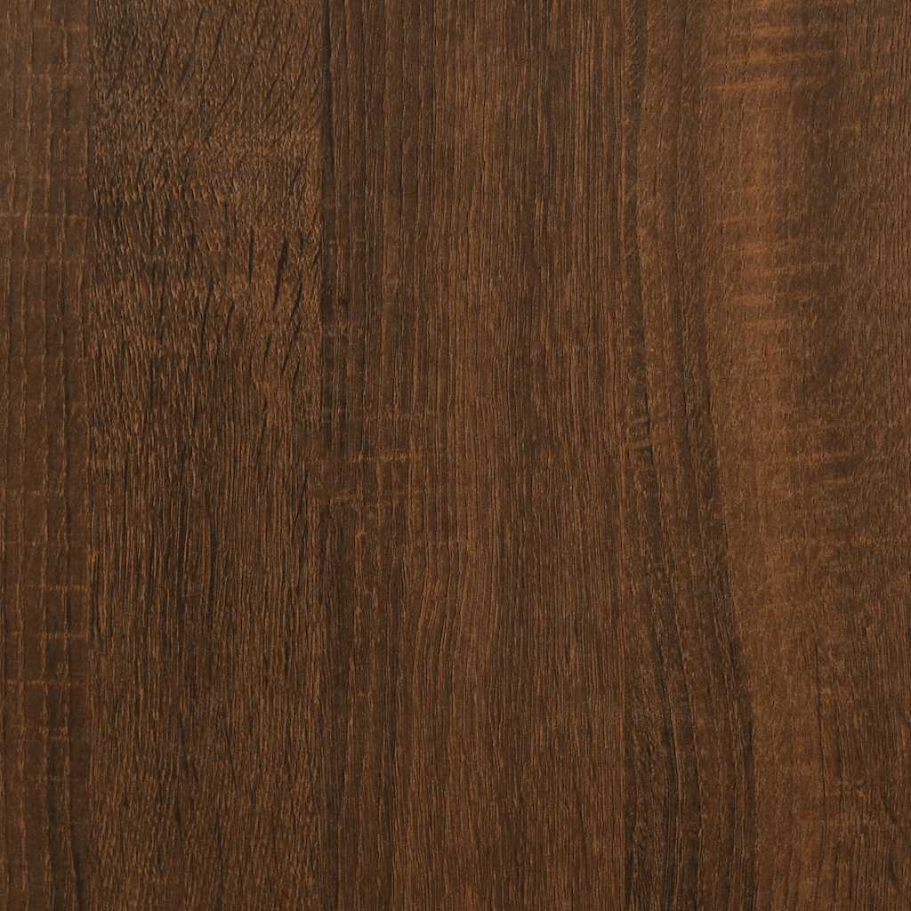 Noćni ormarić s LED svjetlima boja smeđeg hrasta 70x36x40,5 cm