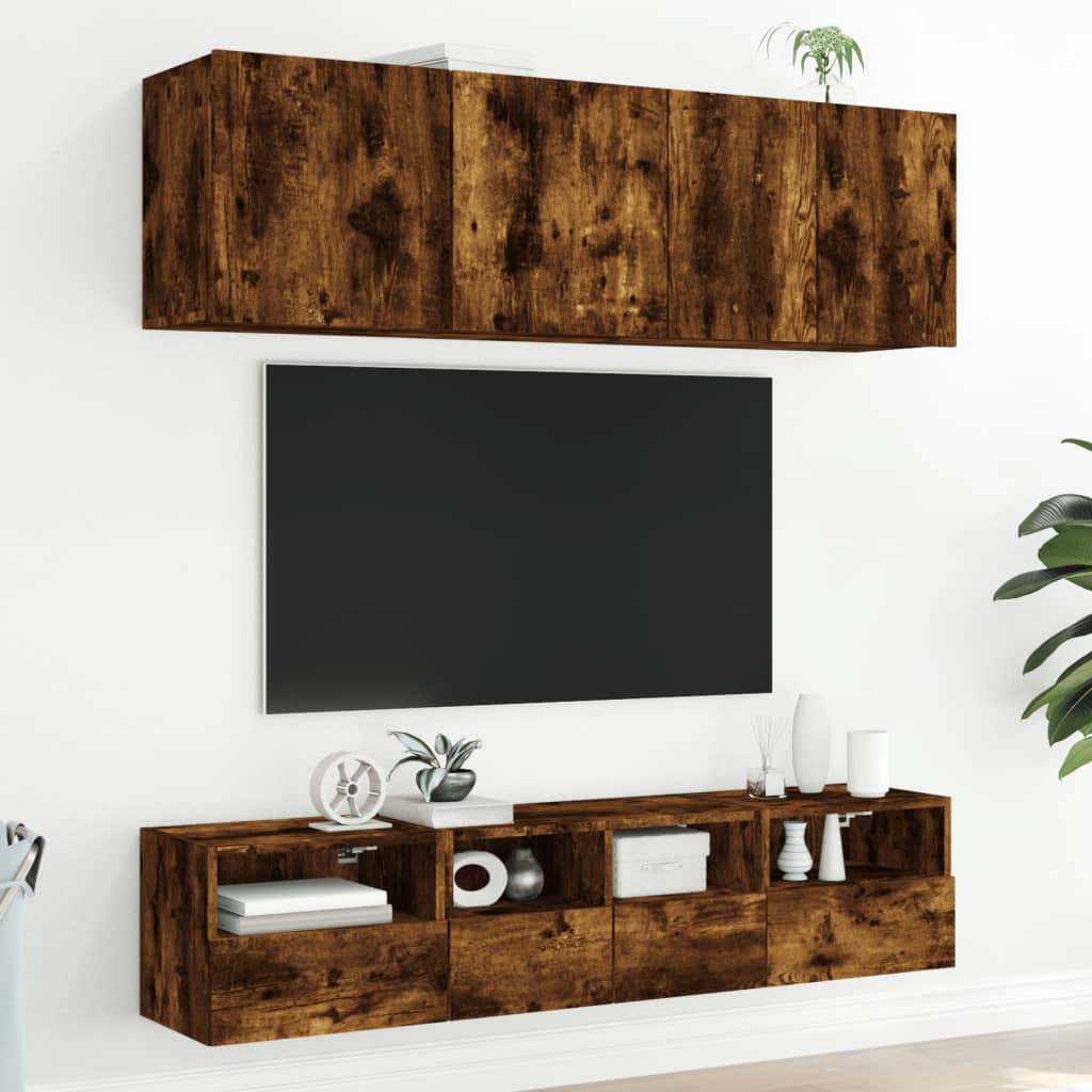 Zidni TV ormarići 2 kom boja hrasta 40 x 30 x 30 cm drveni