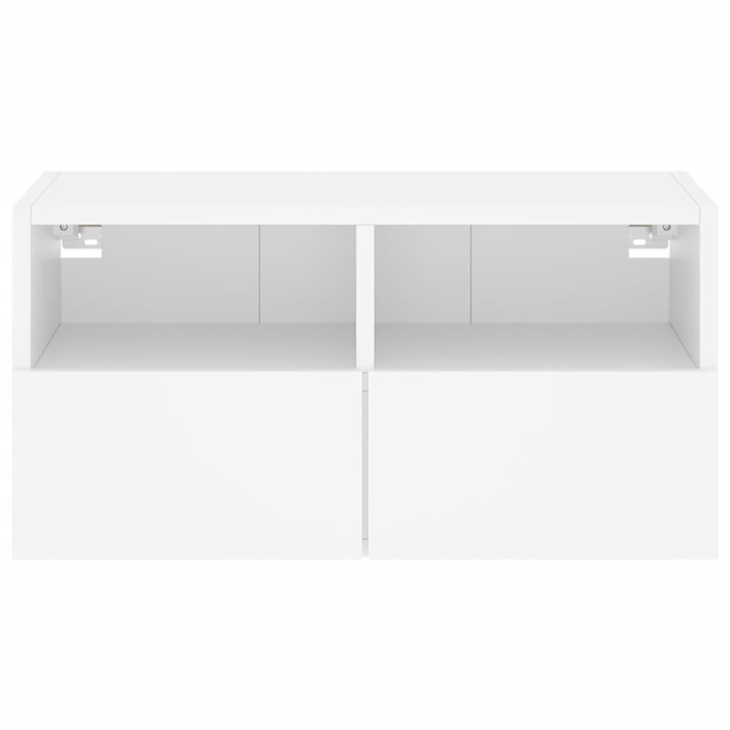 Zidni TV ormarić bijeli 60 x 30 x 30 cm od konstruiranog drva