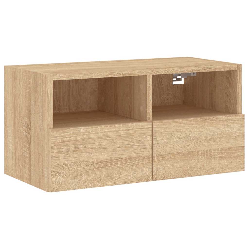 Zidni TV ormarić boja hrasta 60x30x30 cm od konstruiranog drva