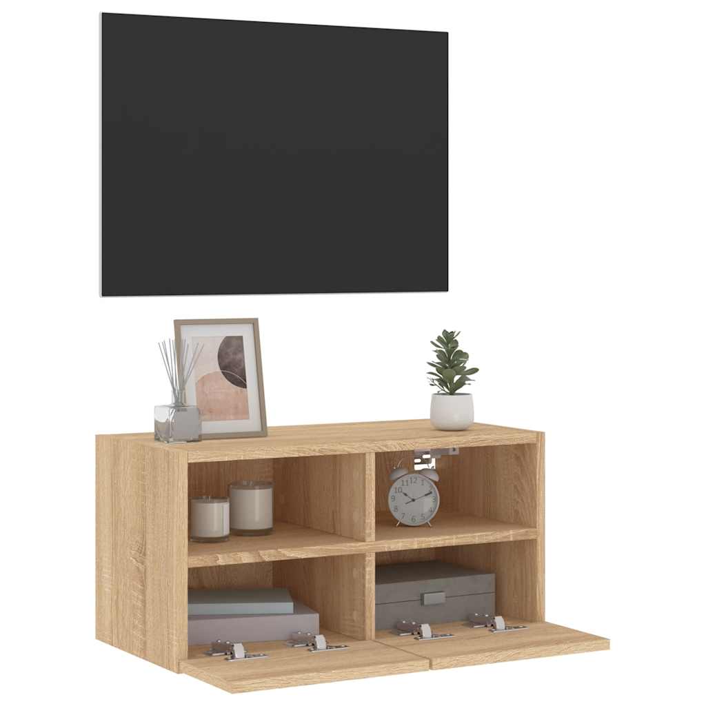 Zidni TV ormarić boja hrasta 60x30x30 cm od konstruiranog drva