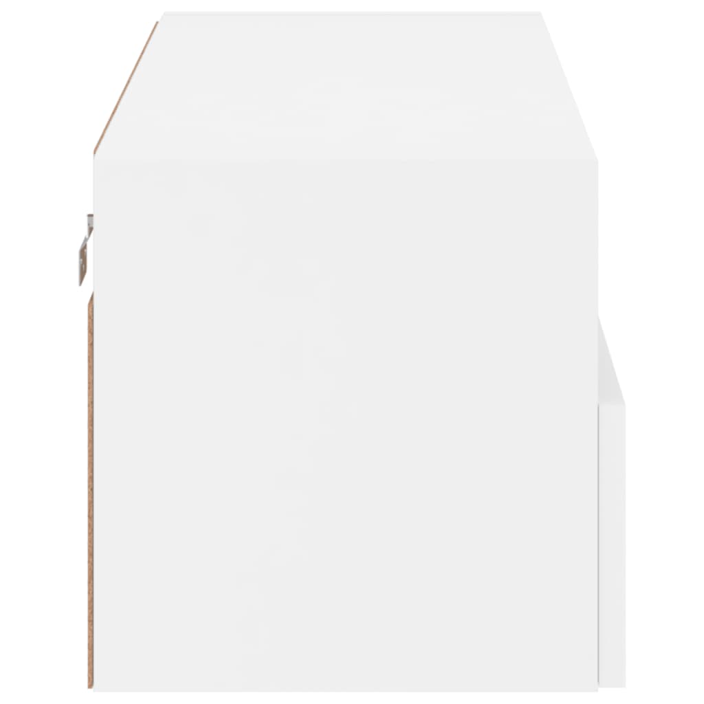 Zidni TV ormarić bijeli 80 x 30 x 30 cm od konstruiranog drva