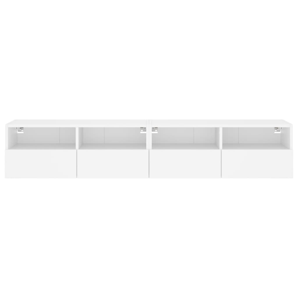 Zidni TV ormarići 2 kom bijeli 80x30x30 cm konstruirano drvo