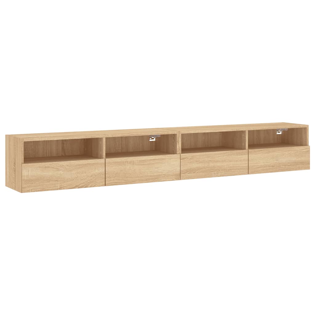 Zidni TV ormarići 2 kom boja hrasta 100 x 30 x 30 cm drveni
