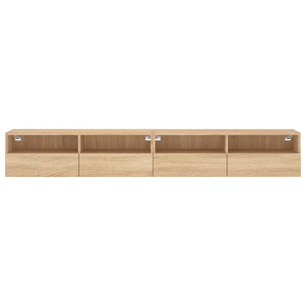 Zidni TV ormarići 2 kom boja hrasta 100 x 30 x 30 cm drveni