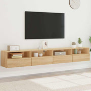 Zidni TV ormarići 2 kom boja hrasta 100 x 30 x 30 cm drveni