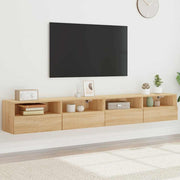 Zidni TV ormarići 2 kom boja hrasta 100 x 30 x 30 cm drveni