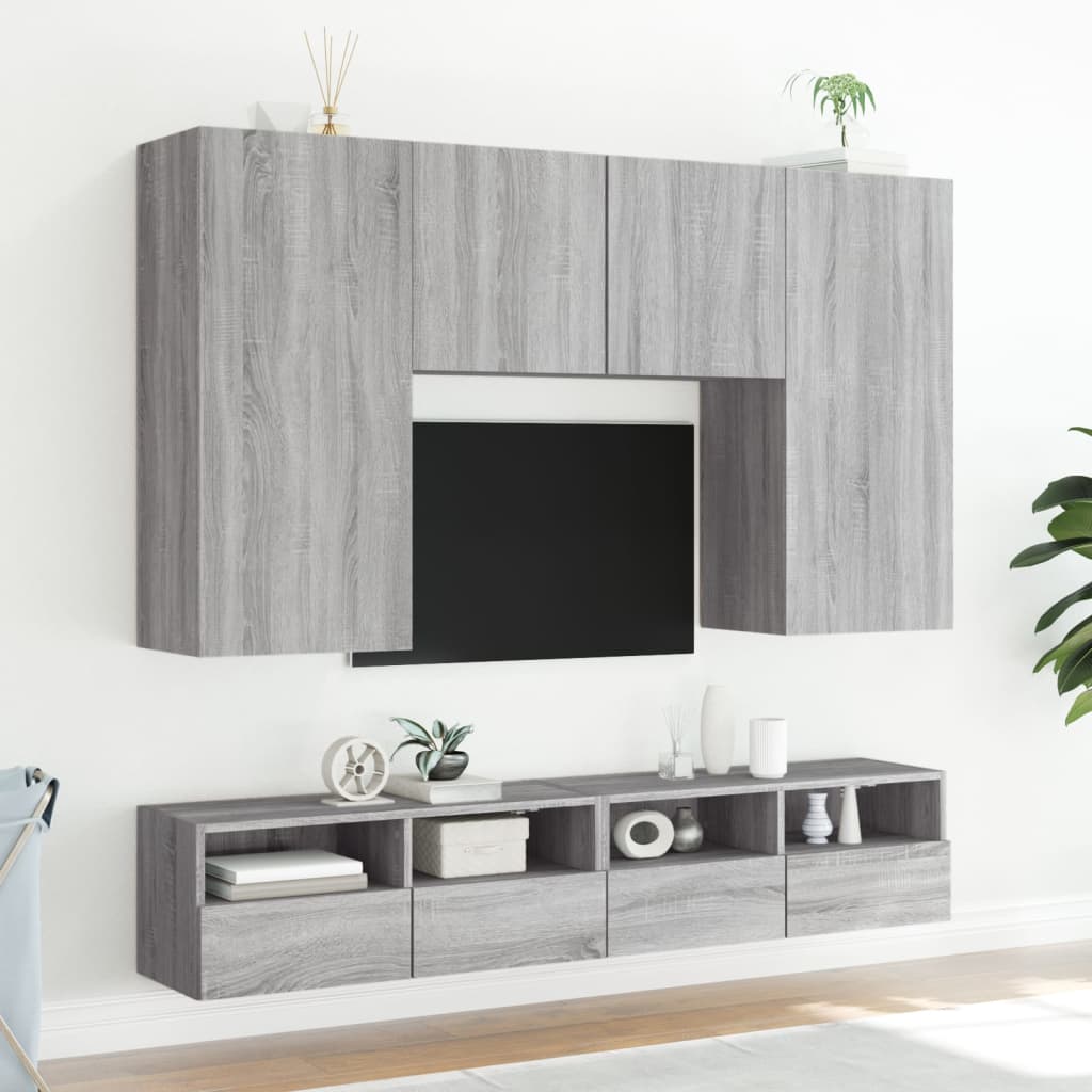 Zidni TV ormarić boja hrasta 100 x 30 x 30 cm konstruirano drvo