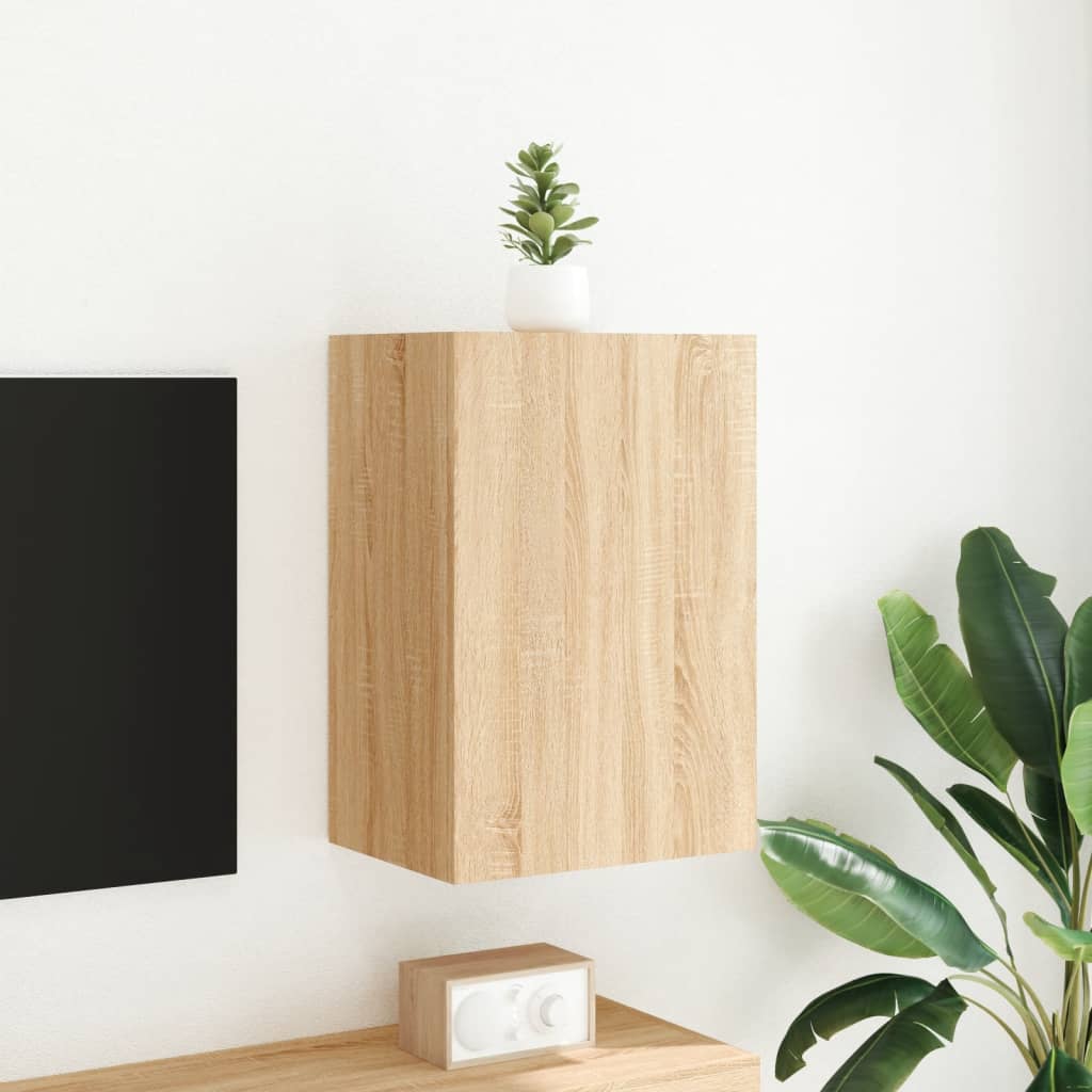 Zidni TV ormarić boja hrasta 40,5x30x60 cm konstruirano drvo