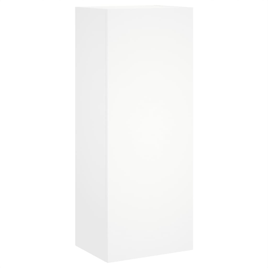 Zidni TV ormarić bijeli 40,5x30x102 cm od konstruiranog drva