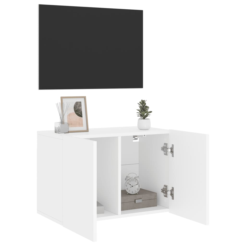 Zidni TV ormarić bijeli 60 x30 x 41 cm