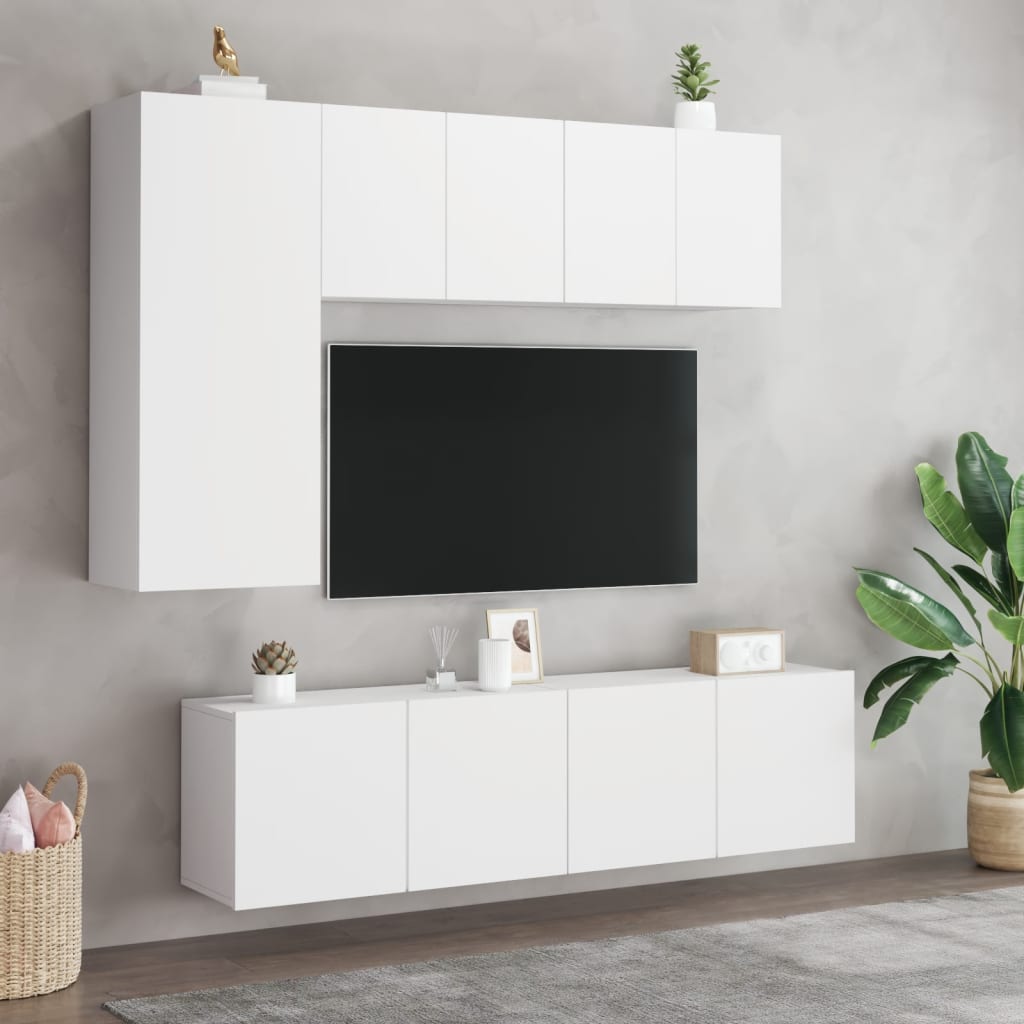 Zidni TV ormarići 2 kom bijeli 60 x30 x 41 cm