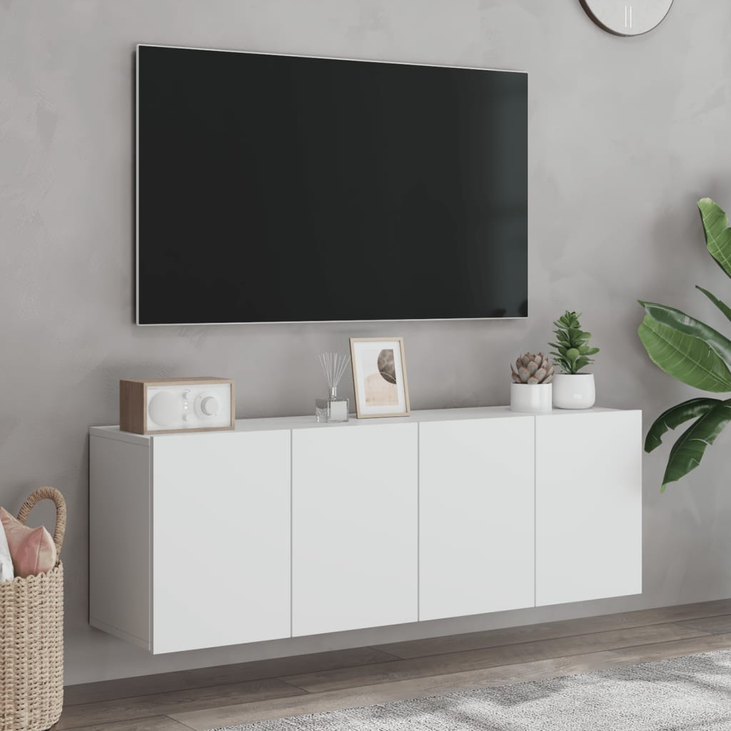 Zidni TV ormarići 2 kom bijeli 60 x30 x 41 cm