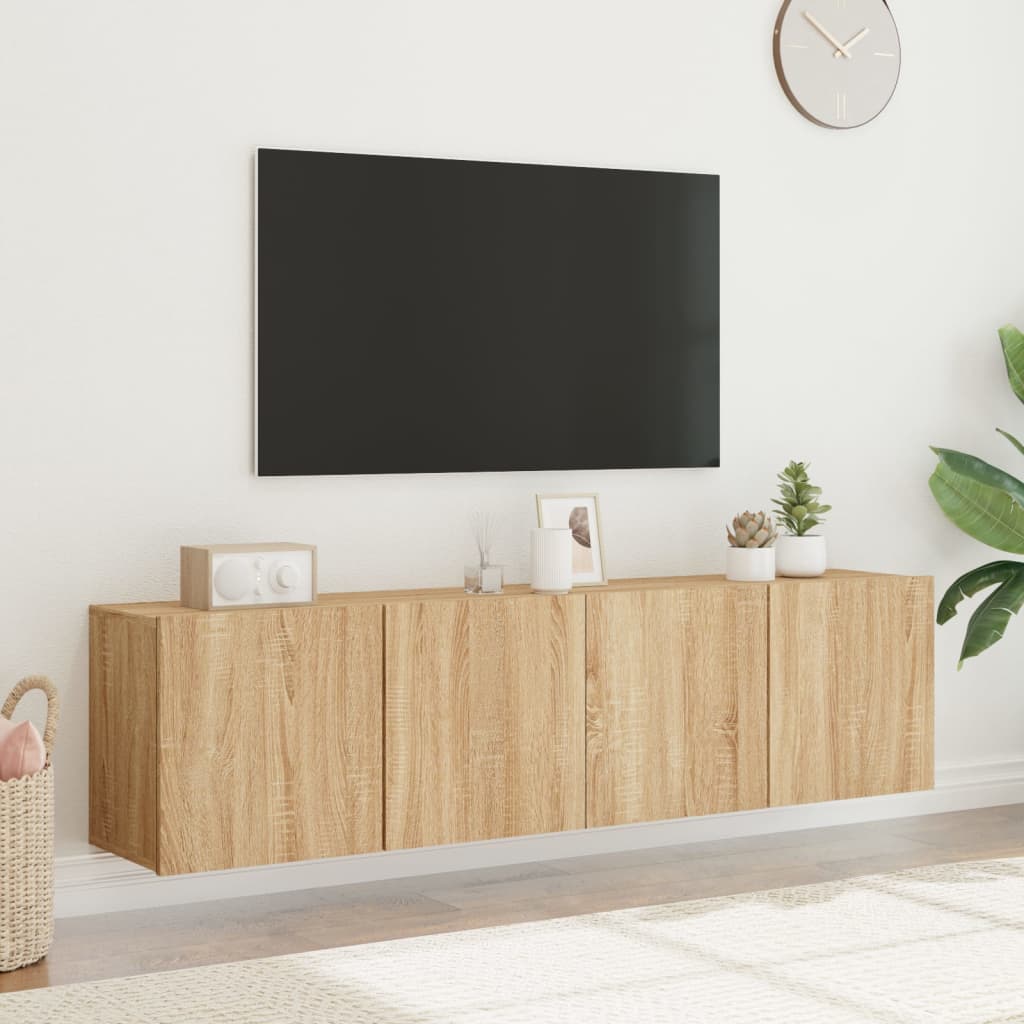Zidni TV ormarići 2 kom boja hrasta sonome 80x30x41 cm