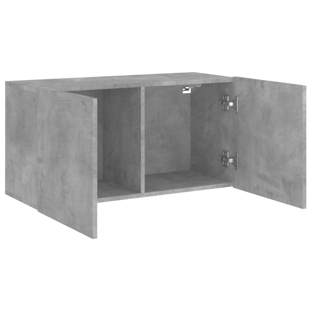 Zidni TV ormarić sivi boja betona 80x30x41 cm