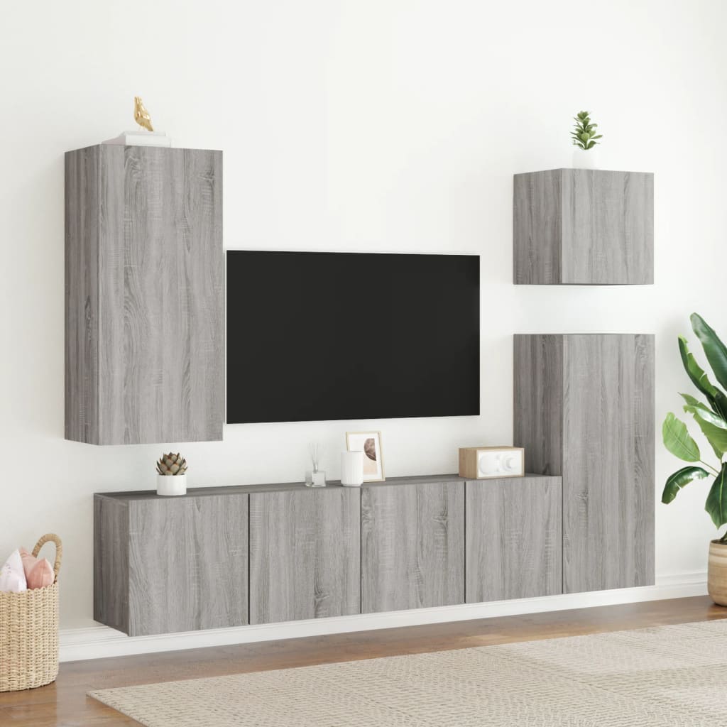 Zidni TV ormarić boja sivog hrasta sonome 80x30x41 cm