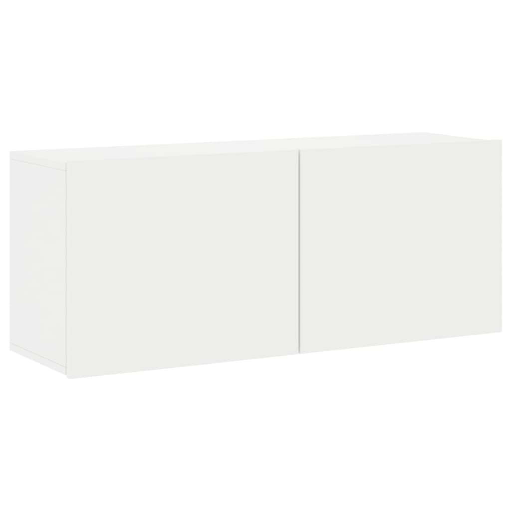 Zidni TV ormarić bijeli 100x30x41 cm