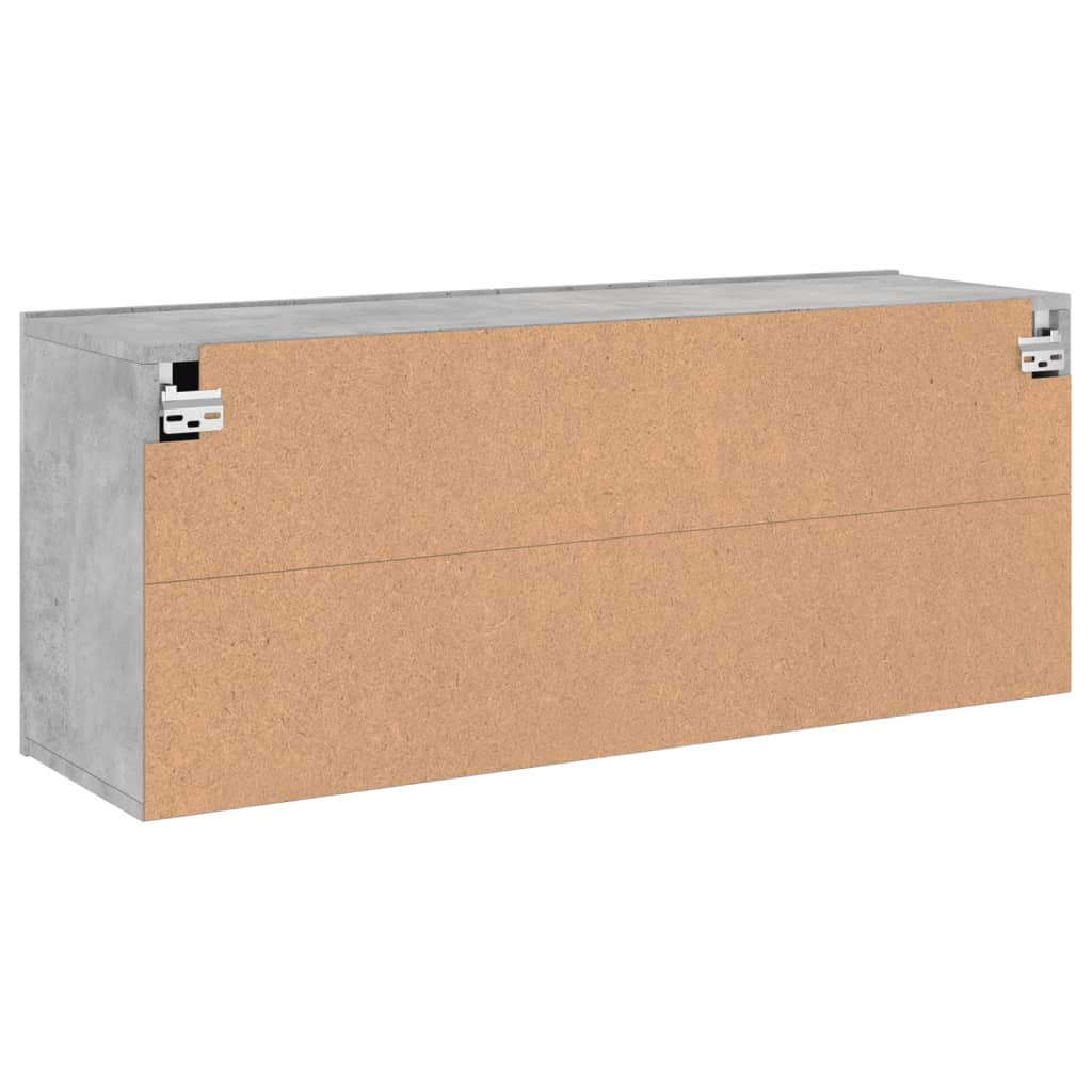 Zidni TV ormarić sivi boja betona 100x30x41 cm