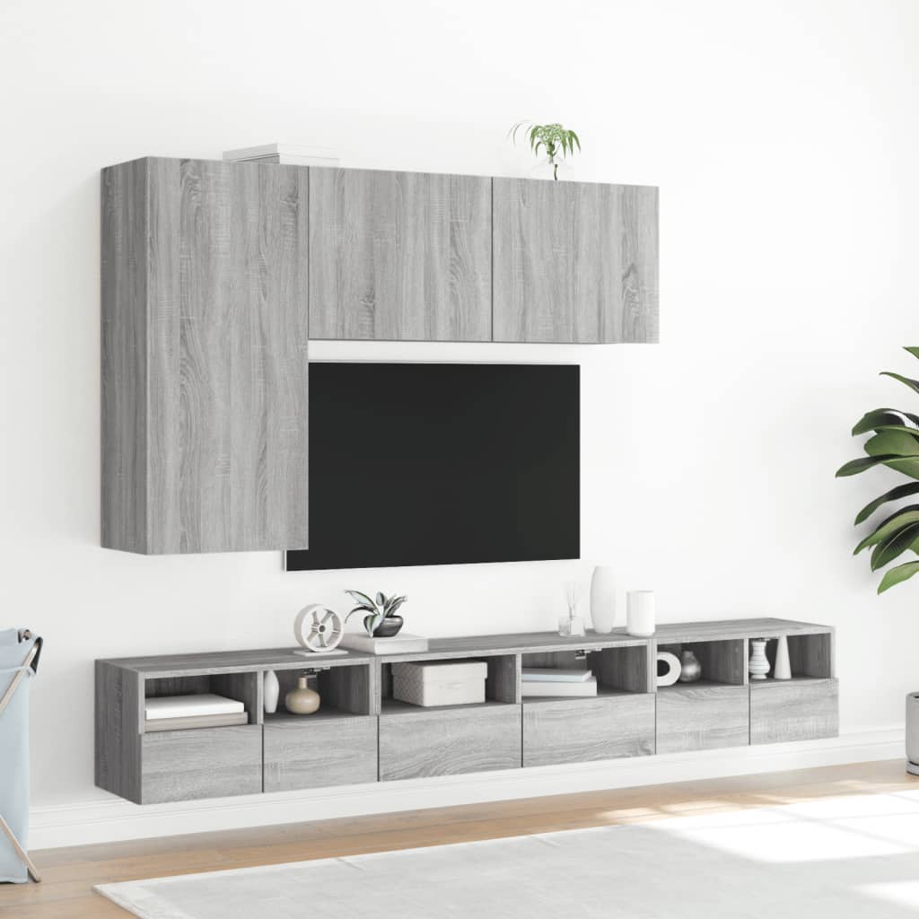Zidni TV ormarić boja sivog hrasta sonome 100x30x41 cm