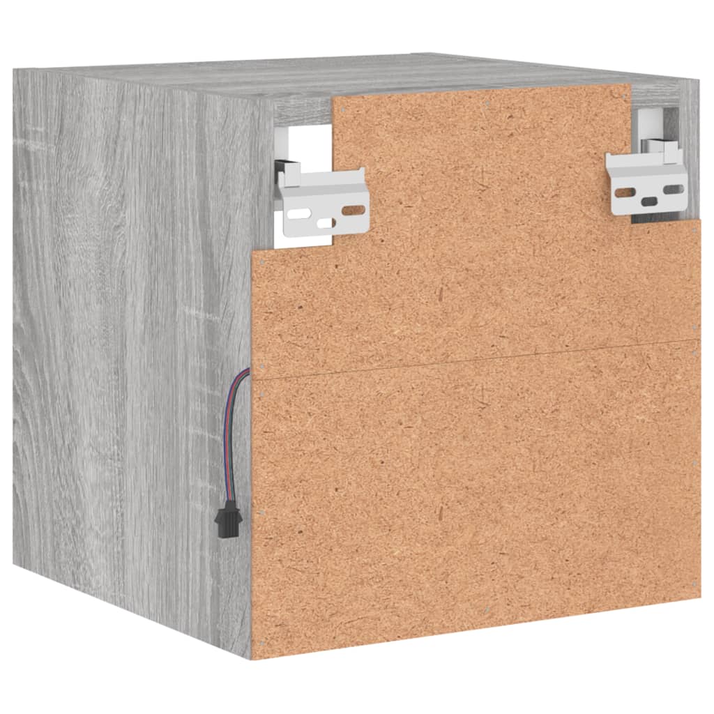 Zidni TV ormarići LED 2 kom siva boja hrasta 30 x 28,5 x 30 cm