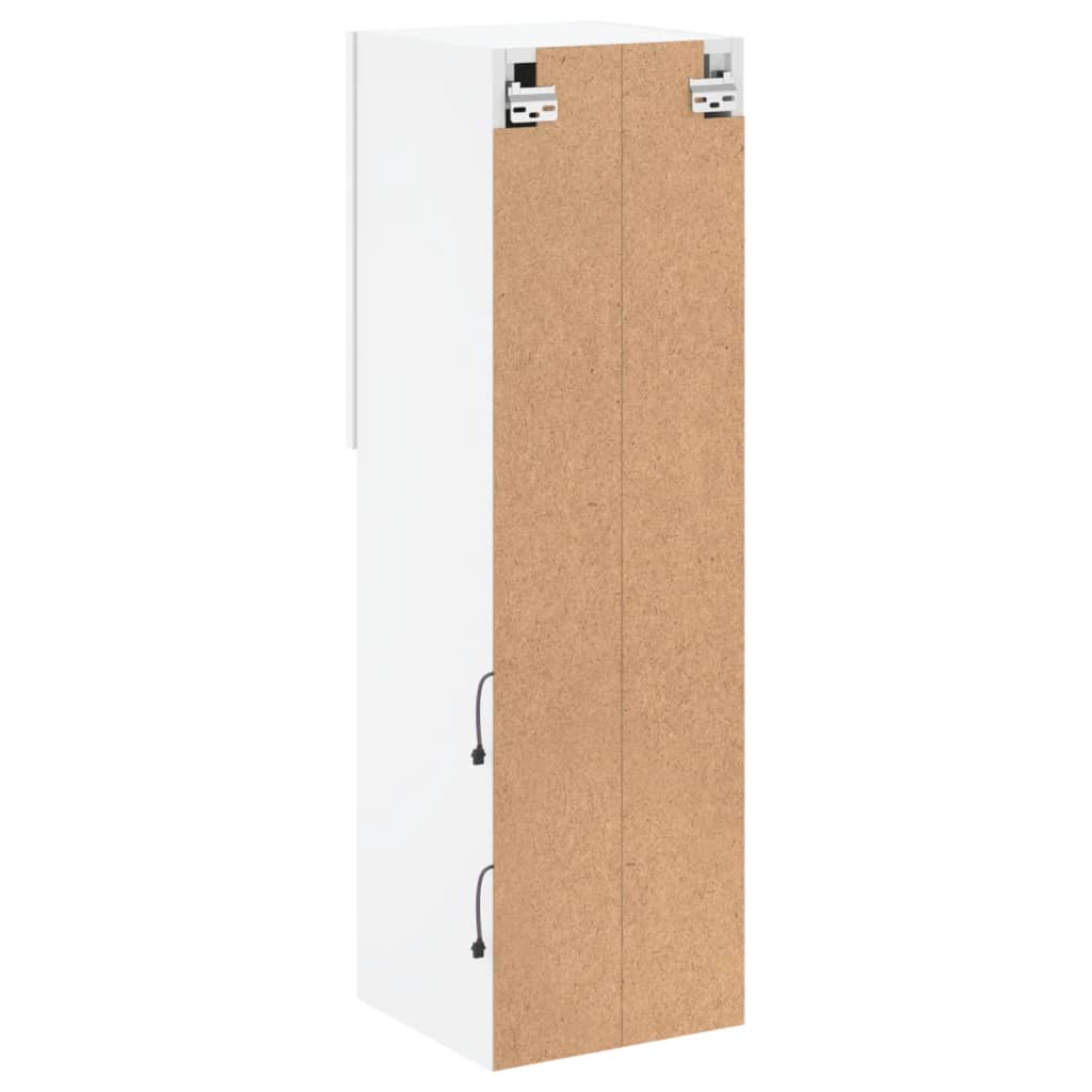 TV ormarići s LED svjetlima 2 kom bijeli 30,5x30x102 cm