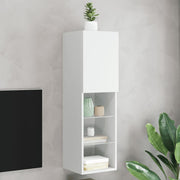 TV ormarići s LED svjetlima 2 kom bijeli 30,5x30x102 cm