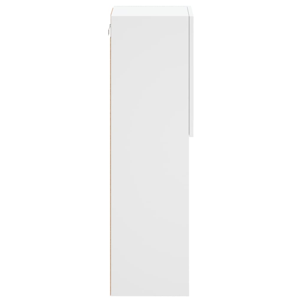 TV ormarići s LED svjetlima 2 kom bijeli 30,5 x 30 x 102 cm