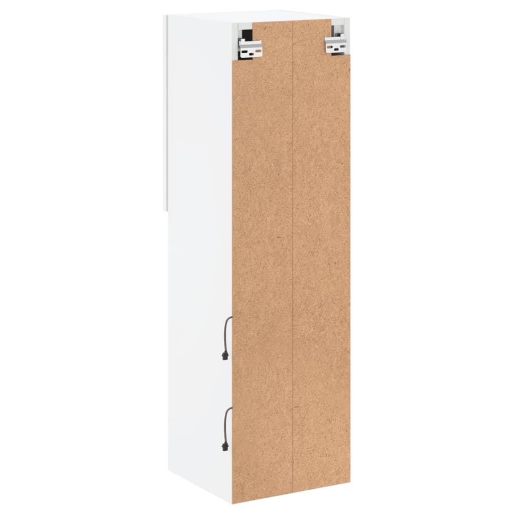 TV ormarići s LED svjetlima 2 kom bijeli 30,5 x 30 x 102 cm