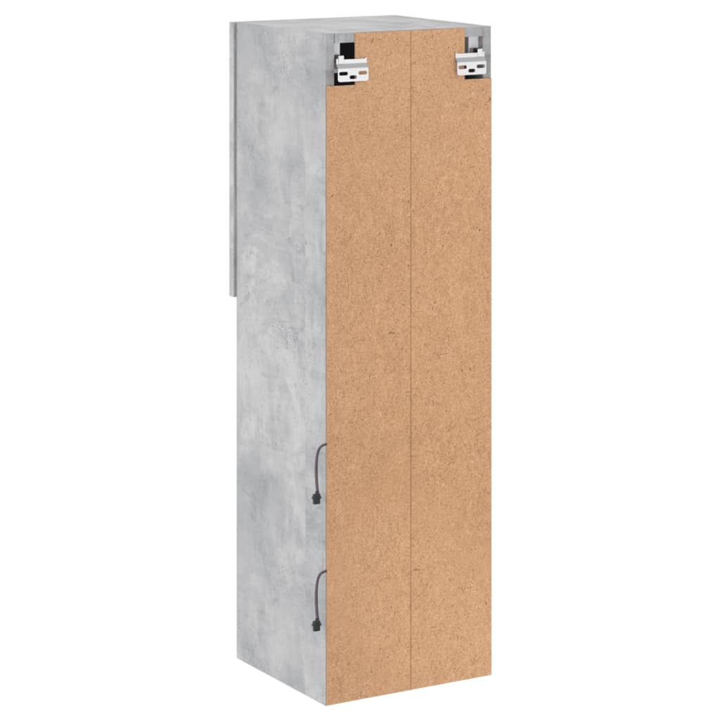 TV ormarići s LED svjetlima 2 kom boja betona 30,5x30x102 cm